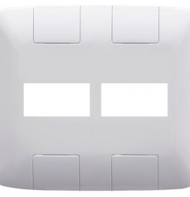 Placa p/ 2 modulos 4x4 - Tramontina Aria